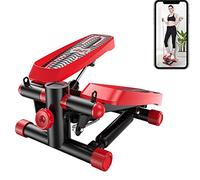 LISHEUK Mini-Stepper Swing Stepper Fitness Step Swing Stepper Macchina con Nastri di Allenamento Stepper Up-Down per Principianti con Mini Display LCD Esercizio Twist Stepper