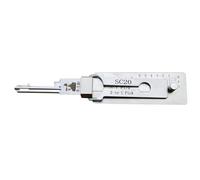 LiShi SC20 2 in 1 grimaldello e decodificatore per serrature civili e lettore di chiavi, strumento professionale per fabbro