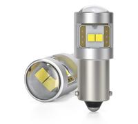 LishiLED 2PCS Lampadina BA9S T4W LED 12V 24V 6000K Bianco 500lm LED T4W Ba9s Luci Indicatore Direzione Laterale Interna Retromarcia Luce Targa per Camion Auto Moto