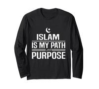 LIslam è Il Mio Percorso & Simbolo Scopo Segno Musulmano Religione Uomini Maglia a Manica