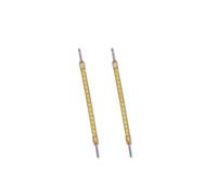 LISOCLU Filamento LED 24V 130mm luce morbida 133mm filamento flessibile 360 gradi luce luminosa della striscia COB 2 pezzi 130mm-24V-2700K