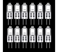 LISOCLU G4 Lampade Alogene Caldo Bianco 3000k Dimmable-Perfetto Per Cappe, Cucine, Soggiorno E Camera Da Letto! 12pcs(10W/6V)