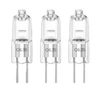 LISOCLU Lampada alogena GY6.35 12v 24v 220v 110v 20w 30w 50w 70w 100w 150w 200w 3000k luce calda, G6.35 Lampadine alogene adatte per proiettori Lampadine senza ombra (3 pz 220V-100W)