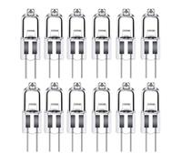 LISOCLU Lampade alogene G4 6v 12v 24v 110v 220v 5w 10w 20w 28w 35w 40w 50w Caldo Bianco 3000k Dimmable G4 Lampade Alogene Cucina Cucina Soggiorno Camera da Letto (6V-10W/12PCS)