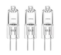 LISOCLU Lampade alogene G5.3 12v 24v 36v 220v 110v 20w 35w 50w 70w 100w 150w Bianco caldo 3000k Dimmable, Lampadine alogene per faretti MR16, Forma tubolare (110V-35W/3PCS)