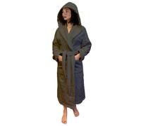 Lisola Accappatoio, Accappatoio Uomo e Donna, per Hotel e Luxury SPA, in Spugna di Cotone, con Cappuccio, Tinta Unita, Taglia L, Colore Grigio. Modello: Perla