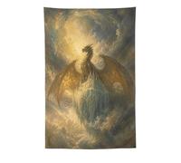L'Isola Celeste del Drago d'Oro Arazzo da Parete, Sfondo Decorativo