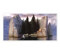 L'isola dei morti Poster di Arnold Böcklin 40 x 20 cm Quadri Decorazione per pareti