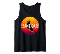 L'isola di Zanzibar Tramonto retrò in Africa Zanzibar Canotta