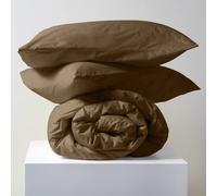 Lisola Set Copripiumino Matrimoniale in Cotone Premium, Made in Italy, 250x240cm con 2 Federe 50x80cm, Tinta Unita, Design Semplice