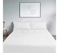 Lisola Set Lenzuola Matrimoniale, Completo Lenzuola in Cotone Percalle 200TC, Made in Italy, Lenzuola da Sopra 250x290cm + 2 Federa 50x80cm, Tinta Unita. Modello: Milano