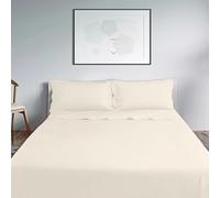 Lisola Set Lenzuola Matrimoniale, Completo Lenzuola in Cotone Percalle 200TC, Made in Italy, Lenzuola da Sopra 250x290cm + 2 Federa 50x80cm, Tinta Unita. Modello: Milano