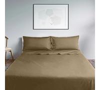 Lisola Set Lenzuola Matrimoniale, Completo Lenzuola in Cotone Percalle 200TC, Made in Italy, Lenzuola da Sopra 250x290cm + 2 Federa 50x80cm, Tinta Unita. Modello: Milano