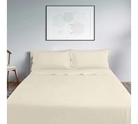 Lisola Set Lenzuola Matrimoniale, Completo Lenzuola in Cotone Percalle 200TC, Made in Italy, Lenzuola da Sopra 250x290cm + 2 Federa 50x80cm, Tinta Unita. Modello: Milano