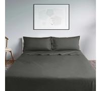 Lisola Set Lenzuola Una Piazza E Mezza, Completo Lenzuola in Cotone Percalle 200TC, Made in Italy, Lenzuola da Sopra 200x290cm + 2 Federa 50x80cm, Tinta Unita. Modello: Milano