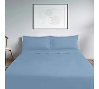 Lisola Set Lenzuola Una Piazza E Mezza, Completo Lenzuola in Cotone Percalle 200TC, Made in Italy, Lenzuola da Sopra 200x290cm + 2 Federa 50x80cm, Tinta Unita. Modello: Milano