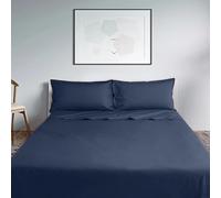 Lisola Set Lenzuola Una Piazza E Mezza, Completo Lenzuola in Cotone Percalle 200TC, Made in Italy, Lenzuola da Sopra 200x290cm + 2 Federa 50x80cm, Tinta Unita. Modello: Milano