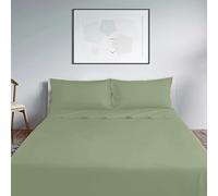 Lisola Set Lenzuola Una Piazza E Mezza, Completo Lenzuola in Cotone Percalle 200TC, Made in Italy, Lenzuola da Sopra 200x290cm + 2 Federa 50x80cm, Tinta Unita. Modello: Milano