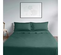 Lisola Set Lenzuola Una Piazza E Mezza, Completo Lenzuola in Cotone Percalle 200TC, Made in Italy, Lenzuola da Sopra 200x290cm + 2 Federa 50x80cm, Tinta Unita. Modello: Milano