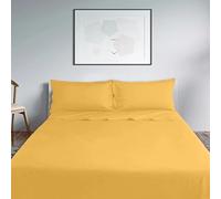 Lisola Set Lenzuola Una Piazza E Mezza, Completo Lenzuola in Cotone Percalle 200TC, Made in Italy, Lenzuola da Sopra 200x290cm + 2 Federa 50x80cm, Tinta Unita. Modello: Milano