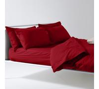 Lisola Set Lenzuola Una Piazza E Mezza, Parure Lenzuola in Cotone Pregiato, Made in Italy, Lenzuolo Sopra 200x290cm + 2 Federe 50x80cm, Tinta Unita. Modello: Tortona, Valenza