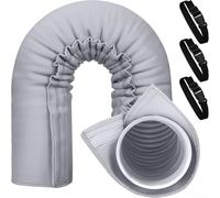L'isolamento del tubo portatile AC mantiene il calore nel tubo per un raffreddamento efficiente, materiale a tre strati, compatibile con tubi 5 in 5,9 pollici, facile da installare, lavabile, facile