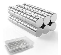 LISOPO 60 Magneti al Neodimio 5 x 3 mm - Piccoli e Forti Mini Magneti per Lavagna Magnetica, Frigorifero, Artigianato