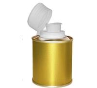 LISOTTI GROUP Lattina per Olio Tonda Colore Oro ml.100 con Tappo antirabbocco