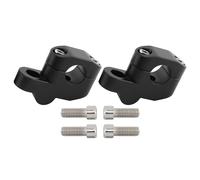 LISROEU Attacchi Manubrio Riser Universale per Manubrio da 22 Mm 25 Mm 28 Mm per Moto Motocross Montaggio A Morsetto Parti Modificate per Pit Bike(Black,28MM)