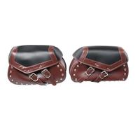 LISROEU Borse Laterali Moto Sella per Moto Laterale Attrezzi Borsa Bagagli Sella Borsa da 18 Litri Borsa per Attrezzi Borsa per Forcella Anteriore Posteriore Accessori Universali(Brown)