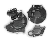 LISROEU Copri statore Compatibile con Ducati per Monster 1200 2014 2015 2016 Protezione del Motore Coperchio Frizione Accessori di Modifica per Moto(Size6)
