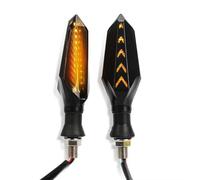 LISROEU frecce Moto Compatibile con Bajaj per Pulsar per 200 NS Tutti Gli Anni Luci di Segnalazione per Moto Luci Modificate Luci di Direzione Impermeabili Luci Decorative Luminose(Yellow)