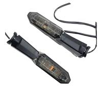 LISROEU frecce Moto Compatibile con per Z125 per Z250 per Z300 per Z400 2013-2022 2 Pezzi Indicatore di Direzione Anteriore Posteriore per Motocicletta Lampeggiatore Nero