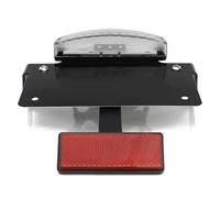 LISROEU portatarga Moto Compatibile con per KLX300 per SM 2024 Posteriore per Motocicletta Supporto per Targa Supporto per Telaio Posteriore con Luce(Clear with Reflector)