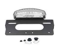 LISROEU portatarga Moto Compatibile con per KLX300 per SM 2024 Posteriore per Motocicletta Supporto per Targa Supporto per Telaio Posteriore con Luce(Clear)