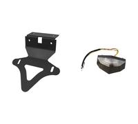 LISROEU portatarga Moto per CRF300L 2021 2022 2023 2024 Posteriore Porta Targa Supporto Telaio Moto Parti di Ricambio E Aggiornamento(Clear)