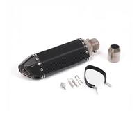 LISROEU Silenziatori terminali Compatibile con ATV per Street Bike Moto 38-51mm Tubo di Scarico Universale per Moto con Silenziatore Tubo di Scarico per Moto 310/370/470/570mm(Type B)