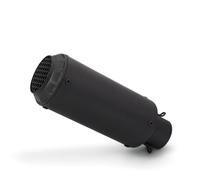 LISROEU Silenziatori terminali Compatibile con per Z250 Tubo di Scarico per Moto Accessori Universali per Moto 51mm Tubo di Scarico per Moto Modifica con Copertura in Rete Silenziatore(Type B)