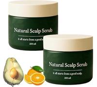 Lissima Natural Scalp Scrub,Deep Cleansing & Nourishing Exfoliating, Moisturizing and Comfortable, Relieve Itchy Scalp & Dandruff, Gentle Botanical Formula, for All Hair Types (2 pcs)