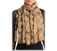 LissKiss Marilyn Monroe On Mocha - Beige Sciarpa Taglia Unica (66cm x 160cm)