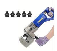 Lissontine 230V Punzonatrice con Piedino 10 TON 1300W Punzonatrice Idraulica Elettrica Aggiornata per Lamiere di Acciaio, Rame, Alluminio e Officine Professionali