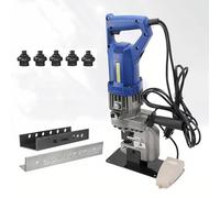 Lissontine 230V Strumento per Foratura Professionale 10 TON 1300W Punzonatrice Idraulica Elettrica per Lamiere di Ferro, Acciaio, Rame e Alluminio, Officine e Cantieri
