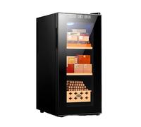Lissontine Humidor per Sigari in Legno di Cedro con Controllo Digitale, Umidificatore per Sigari Elettrico Silenzioso Perfetto per papà, Marito, Gentiluomo E Amante dei Sigari 35L-220Counts