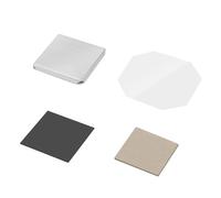 Lissontine Materiali Magnetici Quadrati Forniture per Artigianato Magnetico Unite a Ricariche per Macchina Badge E Materiali Magnetici in Cartone Cardboard-2.5x2.5in-100set