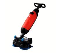 Lissontine Mini Macchina Pulizia Pavimenti, Lavasciuga Pavimenti Automatica, Lavapavimenti Portatile, Doppio Serbatoio, Spazzola Rotante 360° capacità di Pulizia di 1200 m²/h Red