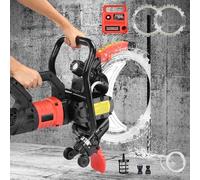 Lissontine Sega Elettrica per Muri 9500w, con Due Lame E Raffreddamento Ad Acqua, Tagliapiastrelle Professionale E Macchina da Taglio Cemento Potente
