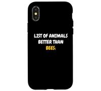 List Of Animals Better Than Bees Apicoltore Amante Delle Api Custodia per iPhone X/XS