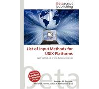 List of Input Methods for UNIX Platforms: Input Method, List of Unix Systems, Unix-Like