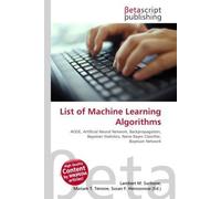 List of Machine Learning Algorithms: AODE, Artificial Neural Network, Backpropagation, Bayesian Statistics, Naive Bayes Classifier, Bayesian Network