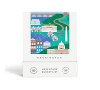 Lista dei secchi di Washington DC Adventure: 50 carte gratta e vinci per attività all'aperto, attrazioni turistiche e viaggi su strada - Regalo di viaggio perfetto e guida per esplorare Washington D.C
